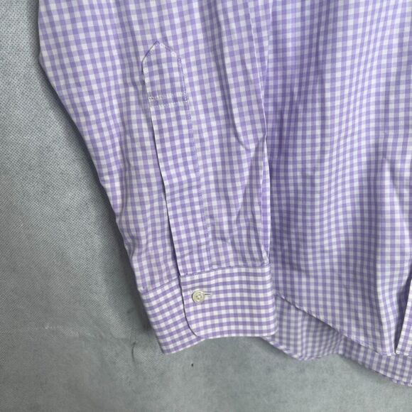 Brooks Brothers Classic Supima Cotton Non Iron Button Gingham Shirt Sz 15.5-34 - Picture 3 of 7